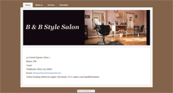 Desktop Screenshot of bbstylesalon.com